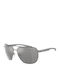 Armani Exchange Men's Sunglasses with Gray Metal Frame and Gray Lens AX2047S 6003Z3