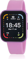 Marea B63003/4 Smartwatch με Παλμογράφο (Μωβ)