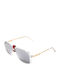 Olympus Sunglasses Unisex Sunglasses with Transparent Metal Frame and Gray Lens