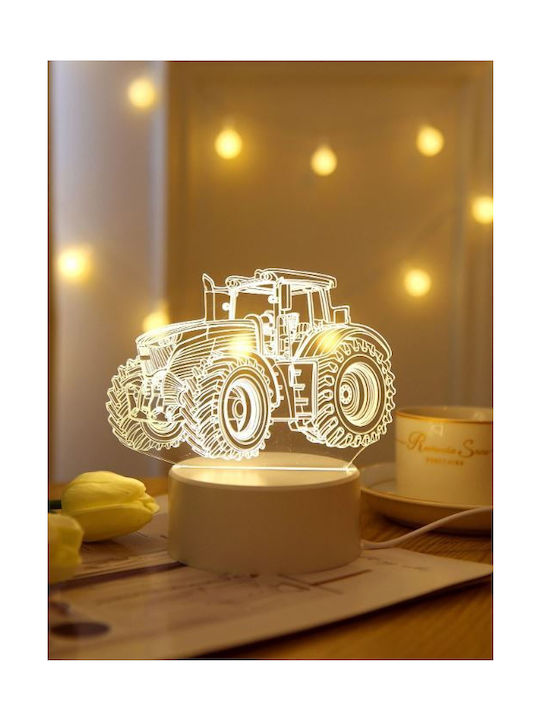 Markadoro Dekorative Lampe 3D-Illusion LED Transparent