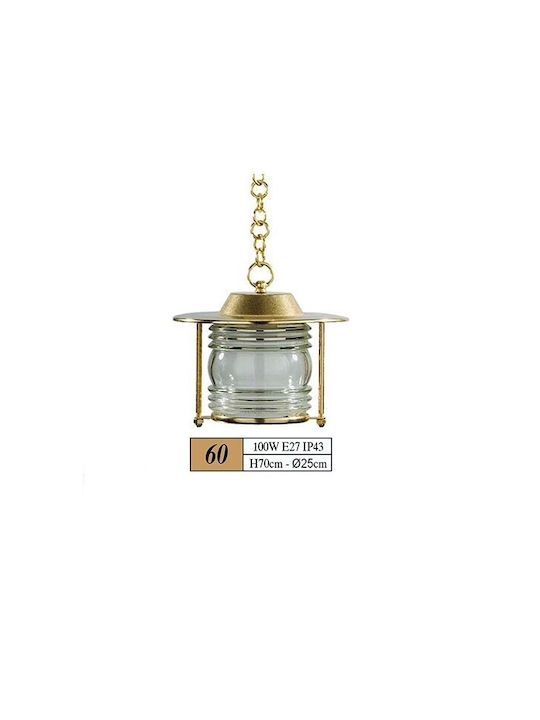 Andromeda Outdoor Hanging Ceiling Light E27 in Bronze Color 60