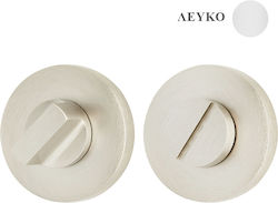 Zogometal Door Handle WC White