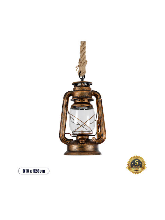 GloboStar Pendul de tavan Suspendare with Rope Bronze