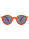 Sun's Good Sunglasses with Orange Plastic Frame and Gray Lens