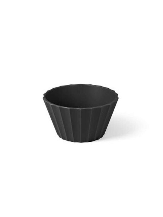 Blim+ Servierschüssel Rund Kunststoff Schwarz mit Durchmesser 11cm