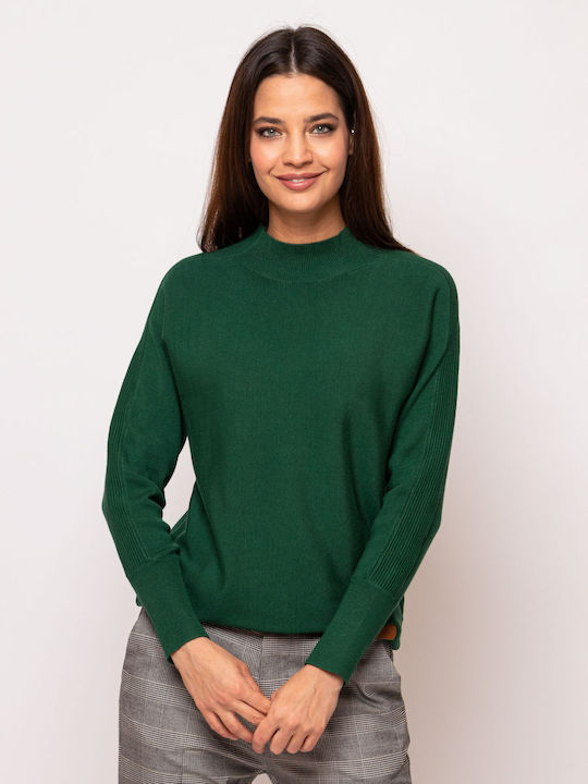 Heavy Tools Women's Long Sleeve Sweater Green