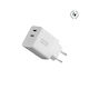 Native Union Зарядно Устройство Без Кабел GaN с 2 USB-C Изходни Порта 35W Power Delivery Бял (Fast GaN)