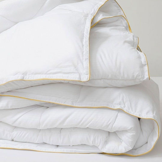 Melinen Πάπλωμα Μονό με Γέμιση Microfiber 160x240εκ. 300 Gsm White 300 GSM 9 togs