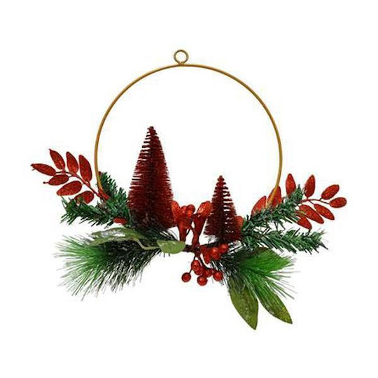 Next Christmas Metal Decorative Wreath 26cm