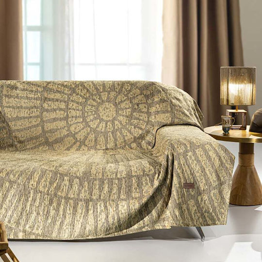 Guy Laroche Siren Ριχτάρι Πολυθρόνας Chenille 180x150εκ. Golden