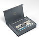 Parker Vector Xl Pen Set made of Steel Blue (in a paper cassette)