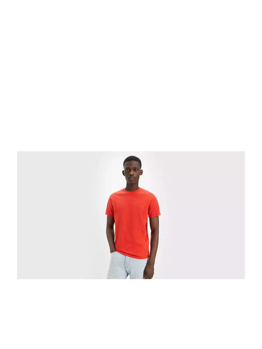 Levi's Original Hm Herren T-Shirt Kurzarm Orange
