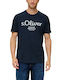 S.Oliver Men's Short Sleeve T-shirt Blue