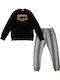 Paco & Co Winter Damen Pyjama-Set Schwarz