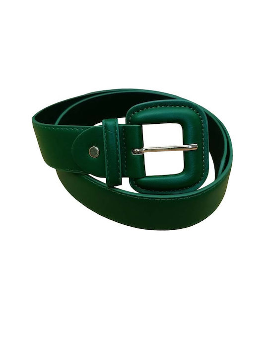 Leather Women's Belt Green