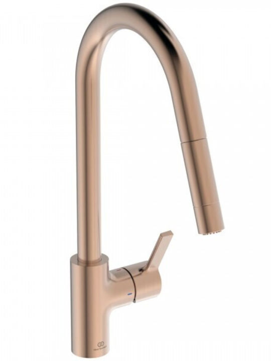 Ideal Standard Gusto Kitchen Faucet Counter with Shower Pink