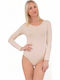 Frauen Bodysuit Μπεζ