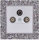 Mutlusan Plus TV Antenna Socket Aerial in White color 11878