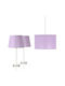 Veis Bedroom Combo Set mit Schlafzimmerlampen und Hängelampe Lila mit Fassung E27 35cm.