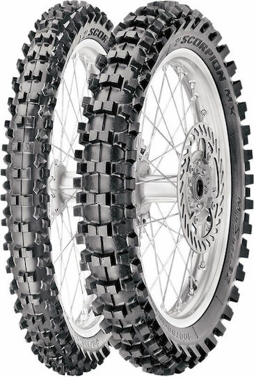 Pirelli Scorpion Mx32 100/90-19 TT Anvelopă Pentru Motocicletă Partea Din Spate Mediu Moale