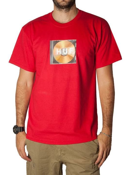 HUF Box T-shirt Bărbătesc cu Mânecă Scurtă Red