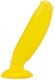 Baile Glass Dildo With Suction Cup Yellow