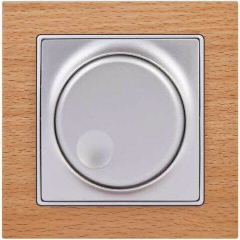 Mutlusan Plus Χωνευτός Διακόπτης Dimmer με Πλαίσιο Κλασικός Περιστροφικός 600W