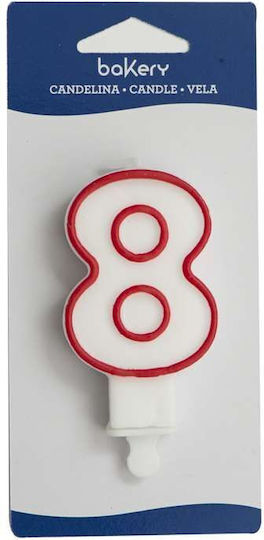 Decora Κεράκι Γενεθλίων Αριθμός "8" 0316508