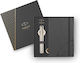 Parker Desk Set with Notebook and Pen IM Monochrome Champagne 2pcs