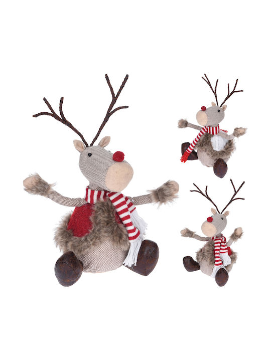 ArteLibre Christmas Plastic Reindeer Figure, Red, 28 cm High (Various Designs/Colors)