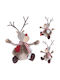 ArteLibre Christmas Plastic Reindeer Figure, Red, 28 cm High (Various Designs/Colors)
