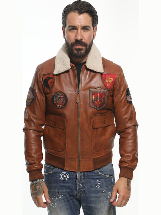 Newton Leather Lederjacke Braun