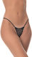 Milena by Paris Γυναικείο Sexy String Μαύρο