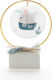 Christening Favor with Decorative Boat made of Plexiglass 24 Pieces E-1
