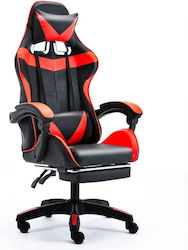 Kelepoyri CHAIR-GAMING-PB-RED/BLACK Gaming Stuhl mit Fußstütze Black/Red