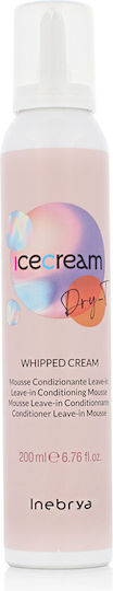 Inebrya Balsam Cremă Spumată Ice Cream Hidratare Pentru Păr Uscat 200ml