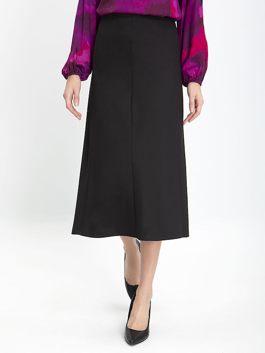 Laura Donini Midi Skirt in Black color