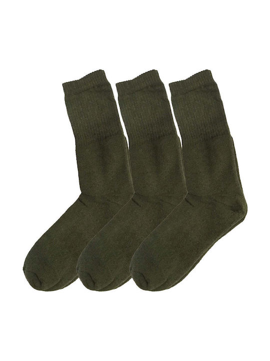 Ustyle Bărbați Șosete Kaki 3Pachet