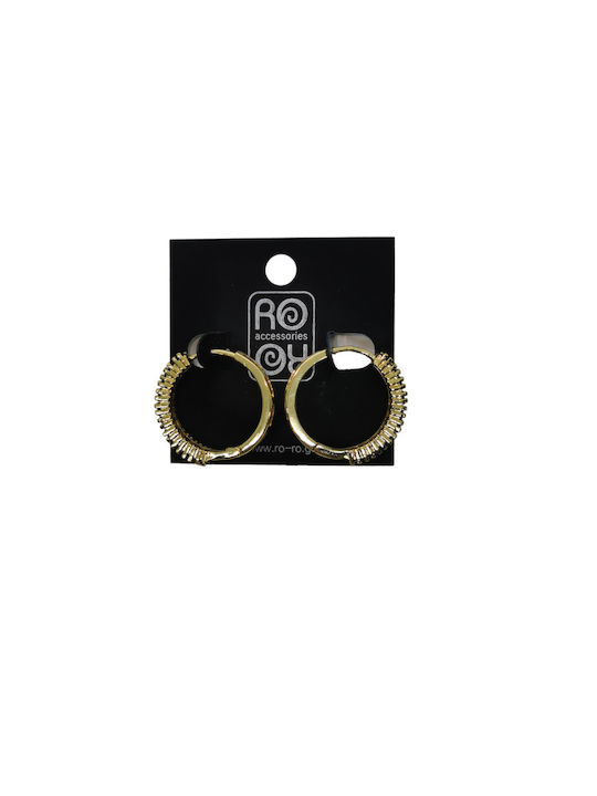 Ro-Ro Accessories Earrings Hoops made of Silver Gold Plated