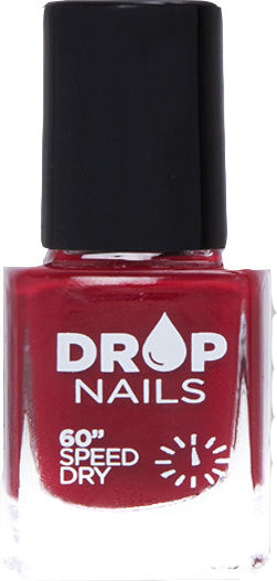 Drop Cosmetics Glossy Nagellack 350 Dunkelrotes Holz