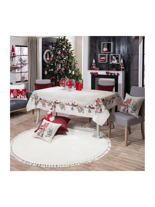 Teoran Ornament de Crăciun Față de masă Material textil M180xL140cm 1buc