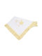 Bunny Bebe Scutec Piqué White / Yellow Galben 90x90εκ.