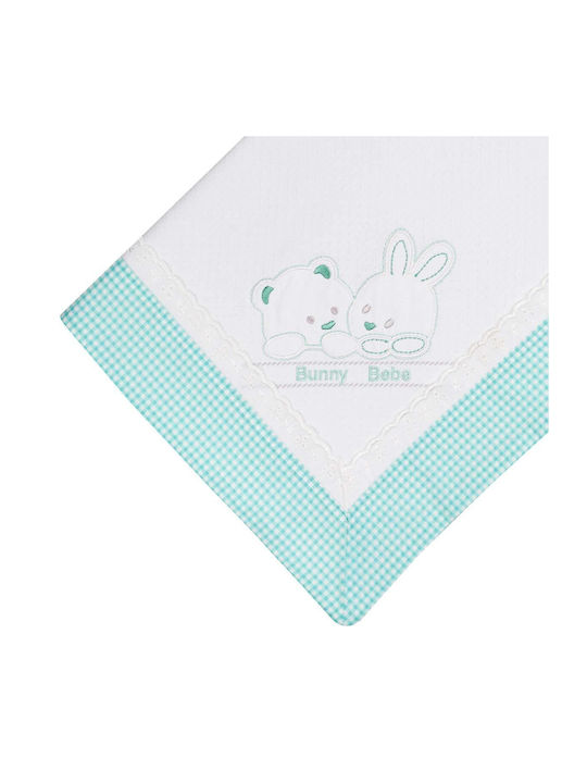 Bunny Bebe Scutec Piqué Mint checkered Verde 90...