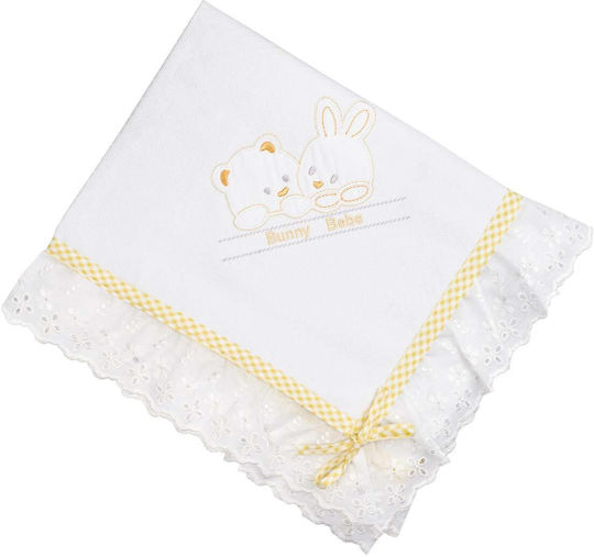 Bunny Bebe Пике Подложка Yellow. Жълт 90x90см.