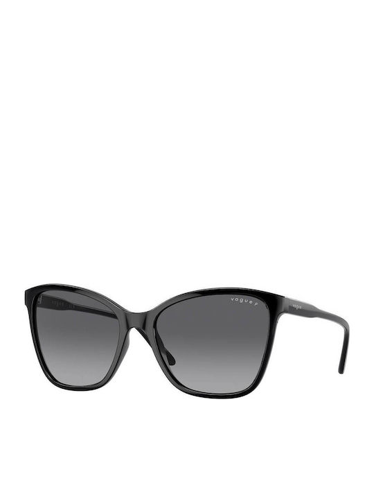 Vogue Women’s Sunglasses with Black Horn-Rimmed Frame and Grey Gradient Lens VO5520S W44/T3