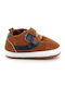 Happy Baby Βρεφικά Sneakers Αγκαλιάς Καφέ