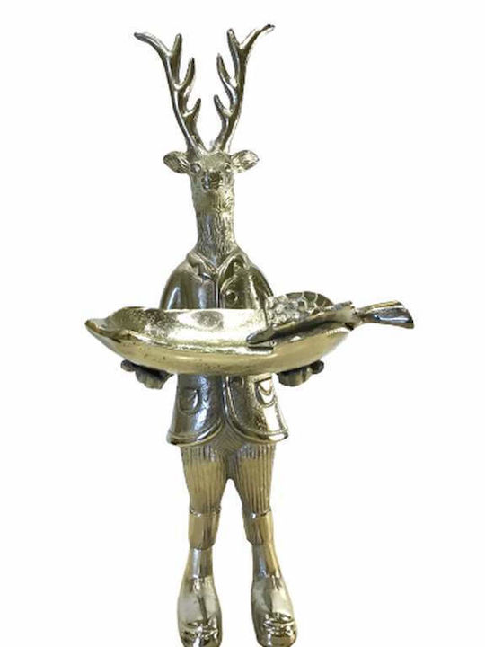 La Belle Maison Kerzenhalter für Teelichter Metall in Silber Farbe 16x37x37cm D574