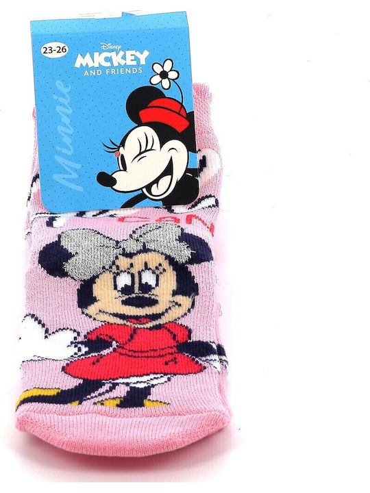 Disney Παιδικές Κάλτσες Minnie Ροζ