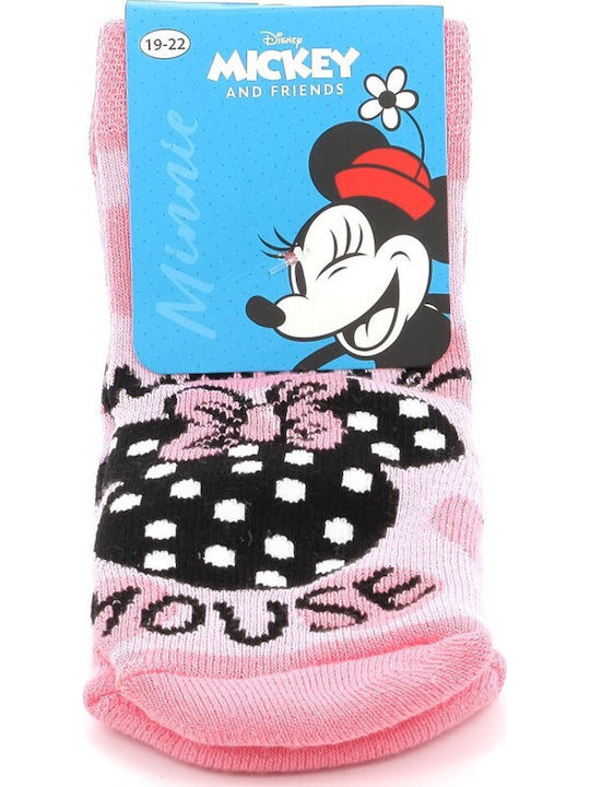 Disney Kids' Socks Minnie Pink
