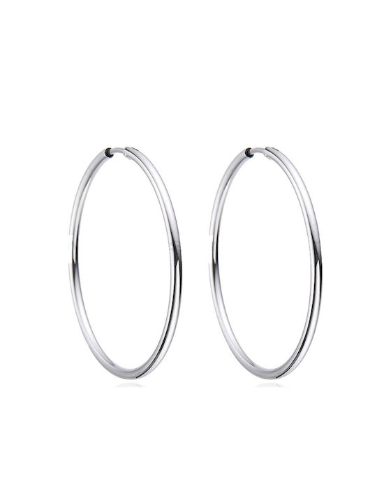 One Earrings Hoops made of Steel